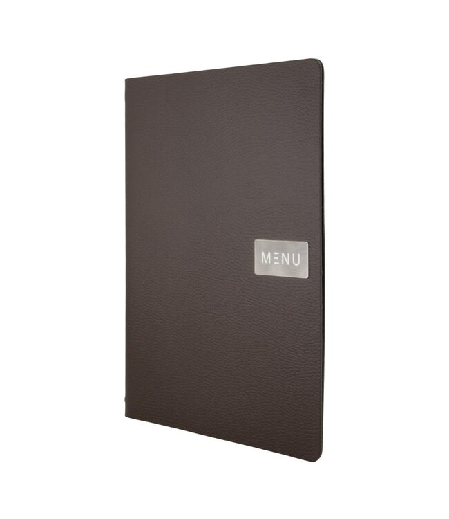 Menukaart | Leder | A4 | Bruin | Raw