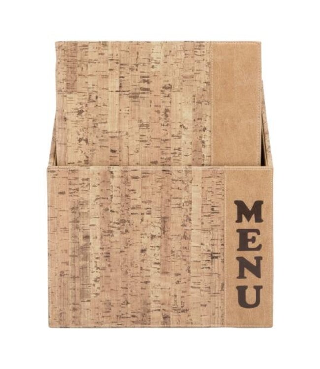 Menukaarten box | Design | Kurk | Incl. 10 A4 menukaarten