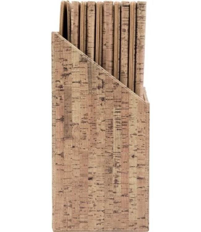 Menukaarten box | Design | Kurk | Incl. 10 A4 menukaarten