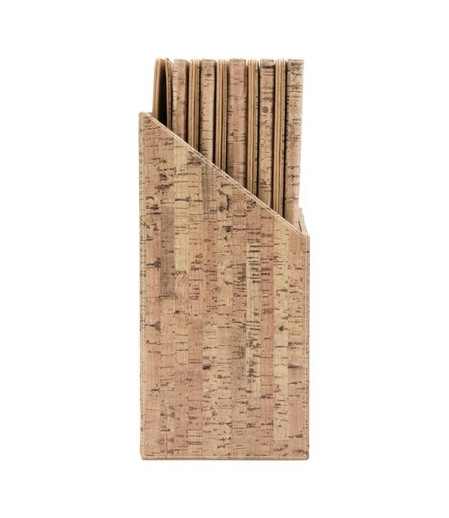 Wijnkaarten box | Design | Kurk | Incl. 10 A4 wijnkaarten