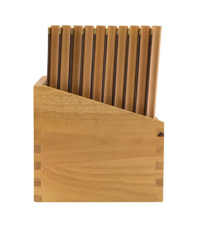 Menukaartmappen met box | Wood | A4 | Bruin | 20 stuks