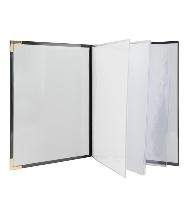 Menukaarthouder | Basic | A4 | Zwart