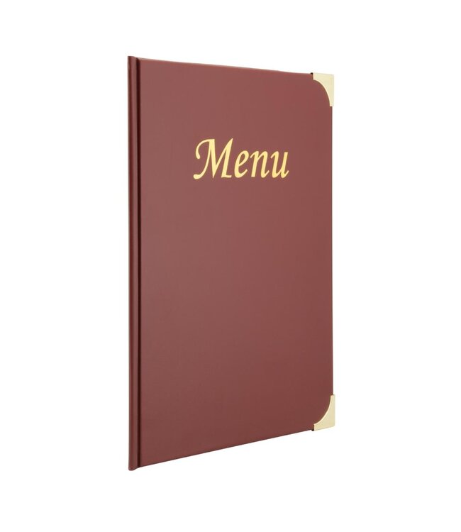 Menukaarthouder | Basic | A4 | Wijnrood