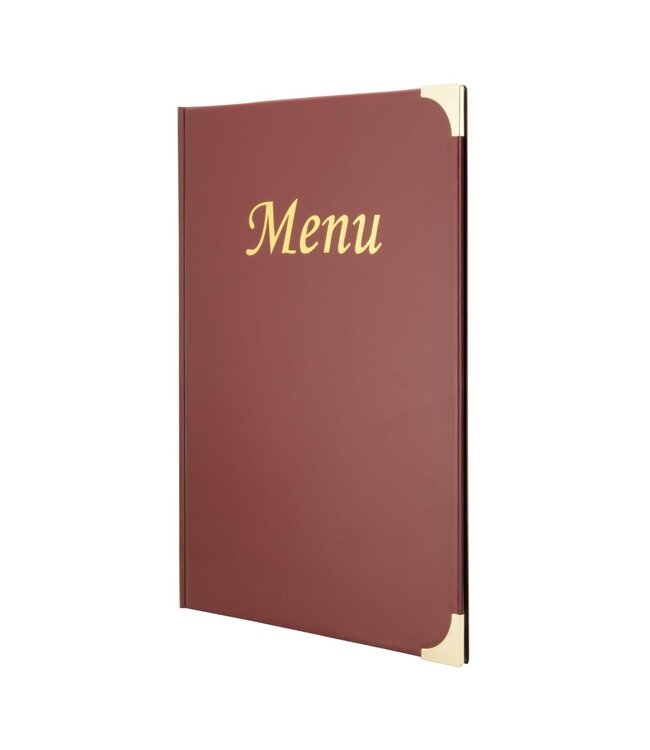 Menukaarthouder | Basic | A4 | Wijnrood