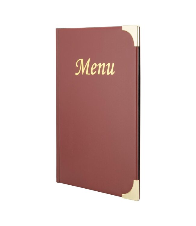 Menukaarthouder | Basic | A5 | Wijnrood