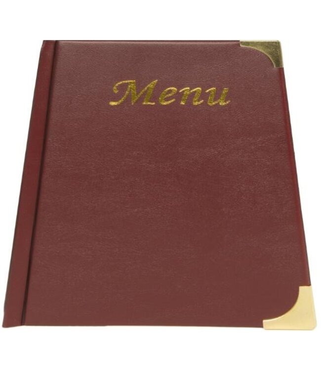 Menukaarthouder | Basic | A5 | Wijnrood