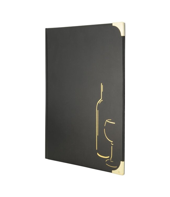 Wijnkaarthouder | Basic | A4 | Zwart