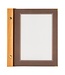 Menukaartmap | Wood | A5 | Bruin | Incl. 2 insteekhoezen