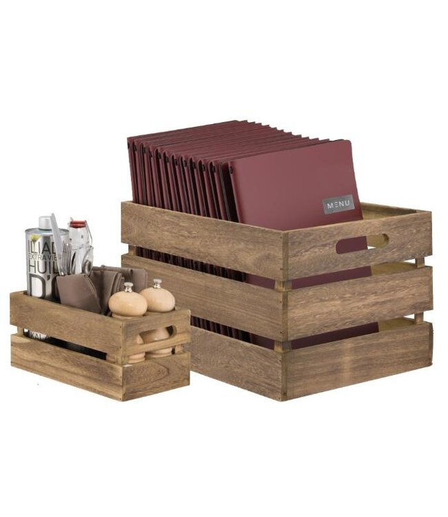 Houten krat | Vintage | Incl. montagekit | 21x24,2x33cm
