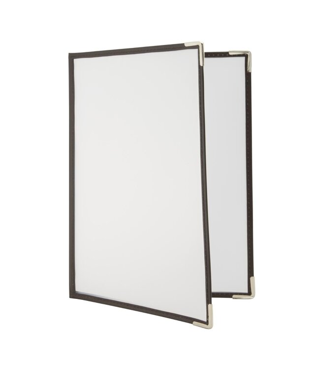 Horeca menukaarthouder | Crystal | A4 | 2-delig | 3 stuks