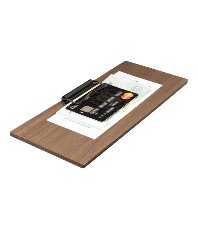 Rekeninghouder klembord | Walnut | 24x10x1,4cm