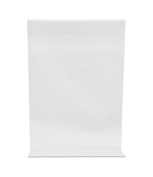 Menukaarthouder | L-vorm | Transparant | Acryl | A4