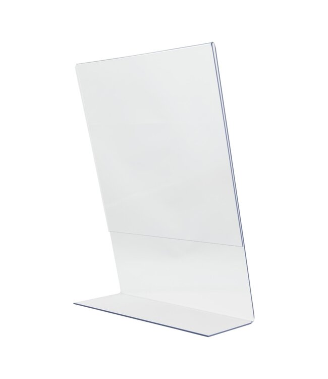 Menukaarthouder | L-vorm | Transparant | Acryl | A4