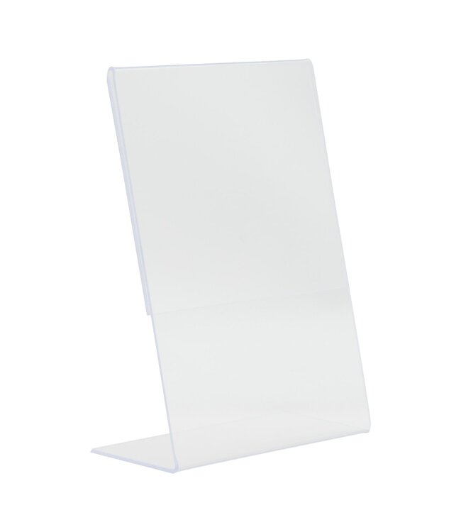 Acrylic Naambordjes voor op tafel, 9 x 6 cm, labelhouder van transparant acryl, tafelmenuhouder, transparant acryl voor posters, toonbanken, winkels, fotolijsten, 10 stuks