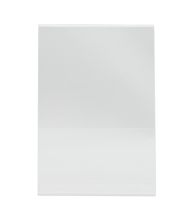 Menukaarthouder | L-vorm | Transparant | Acryl | A6