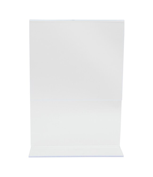 Menukaarthouder | L-vorm | Transparant | Acryl | A6