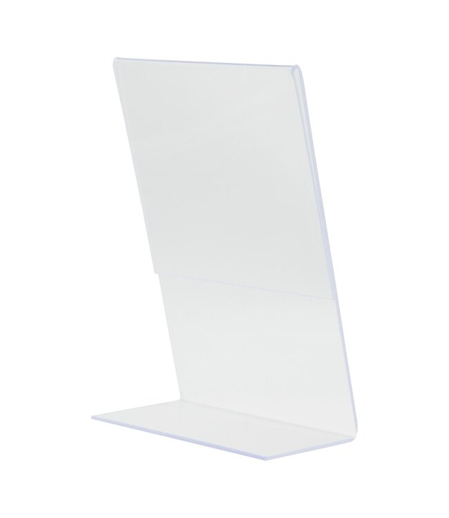 Menukaarthouder | L-vorm | Transparant | Acryl | A6