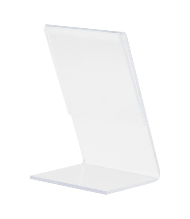 Menukaarthouder | L-vorm | Transparant | Acryl | A8