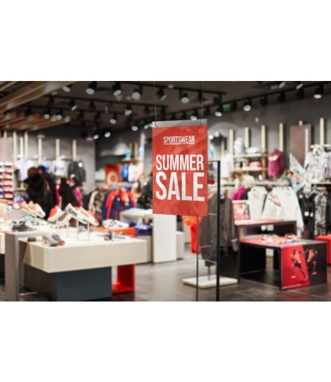 Hangende brochurehouder | Verticaal | Transparant | Acryl | A4