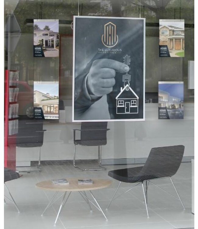 Hangende brochurehouder | Verticaal | Transparant | Acryl | A4