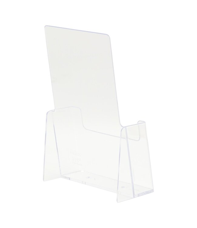 Brochurehouder | Tafelmodel | Transparant | Acryl | 1/3 A4