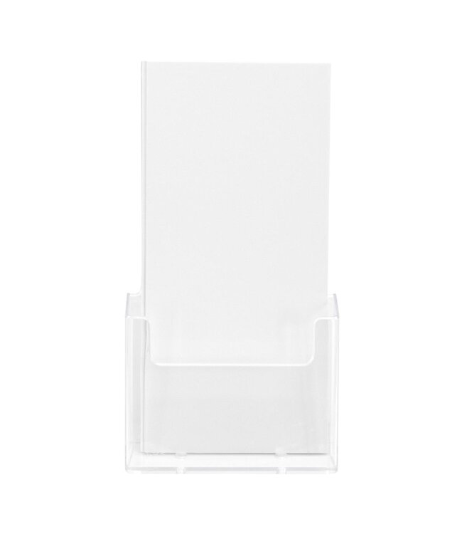 Brochurehouder | Tafelmodel | Transparant | Acryl | 1/3 A4