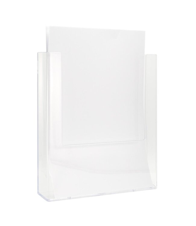 Brochurehouder | Wandmodel | Transparant | Acryl | A4