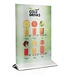 Tafeldisplay menukaarthouder | Acryl/RVS | A4