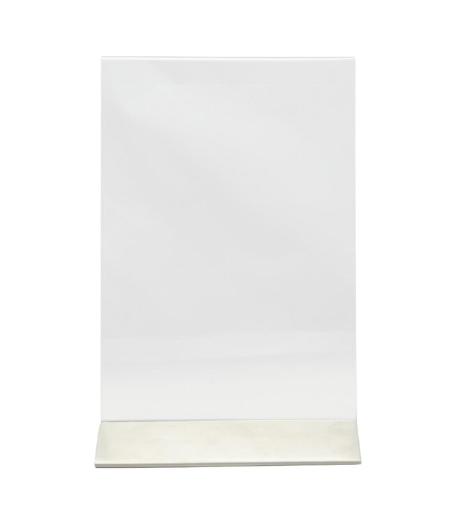 Tafeldisplay menukaarthouder | Acryl/RVS | A5