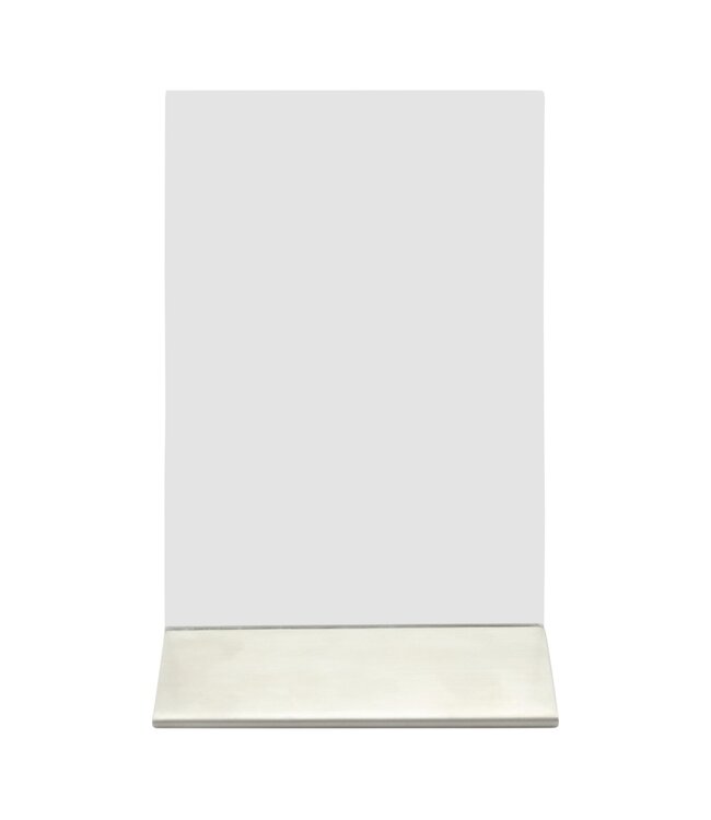 Tafeldisplay menukaarthouder | Acryl/RVS | A6