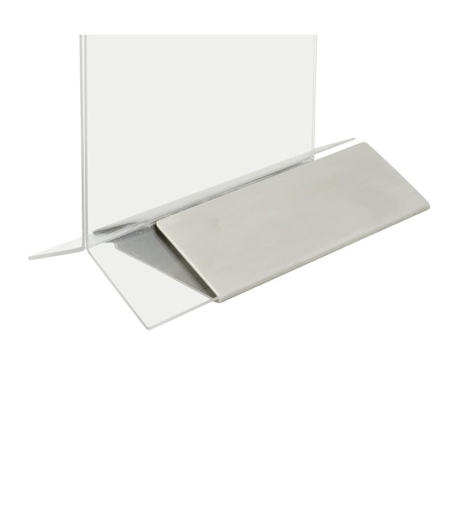 Tafeldisplay menukaarthouder | Acryl/RVS | A6
