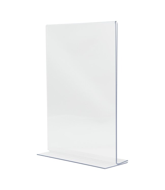 Menukaarthouder | T-vorm | Transparant | Acryl | A4