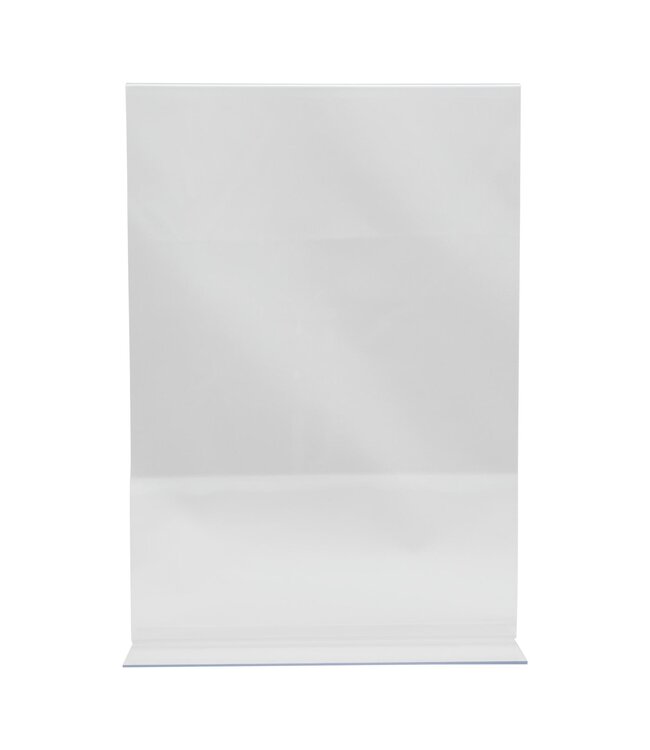 Menukaarthouder | T-vorm | Transparant | Acryl | A4