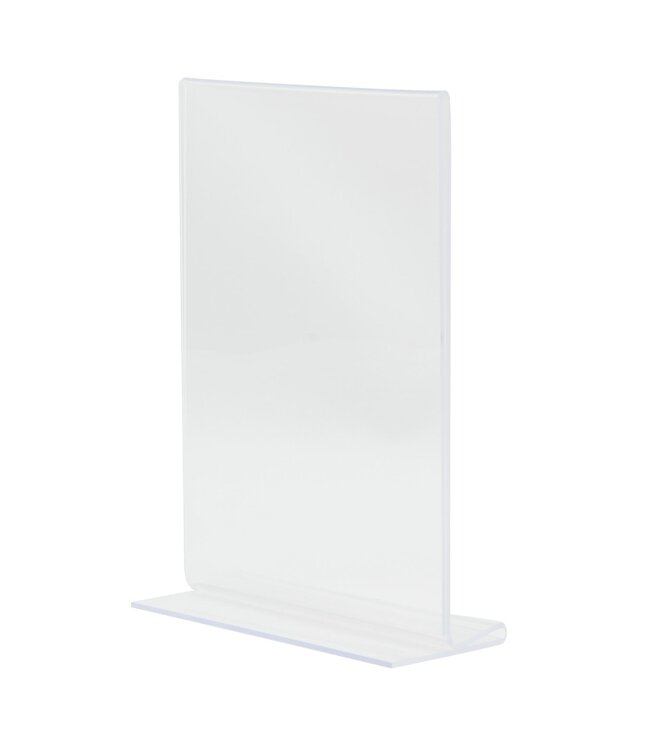 Menukaarthouder | T-vorm | Transparant | Acryl | A5