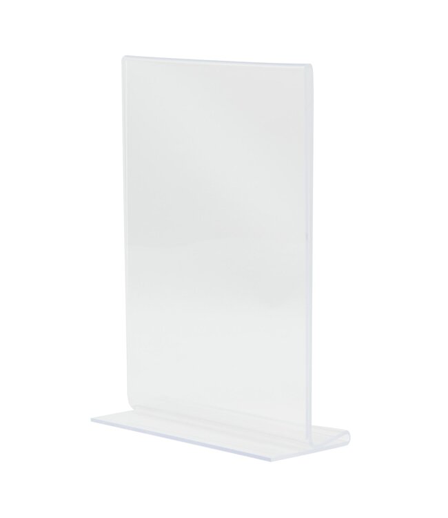 Menukaarthouder | T-vorm | Transparant | Acryl | A6