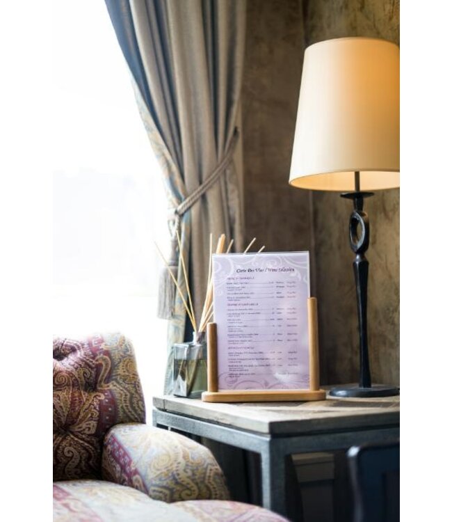 Tafelmodel menuhouder | A4 | Hout | 32,3x27,1x7cm