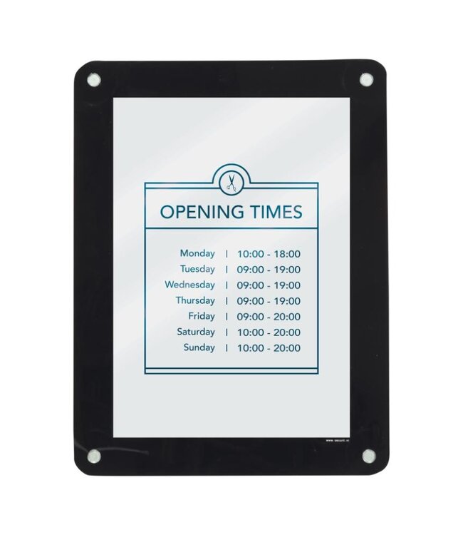 Raam posterframe | A4 | Zwart | Zuignappen | 36x27,1x0,2cm