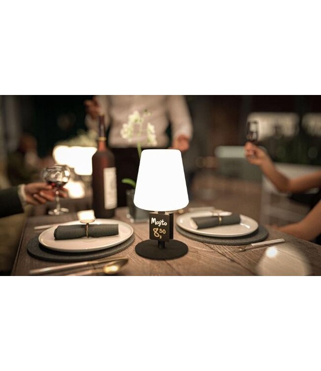 Tafellamp Michelle | LED | Draadloos | Met krijtbordje