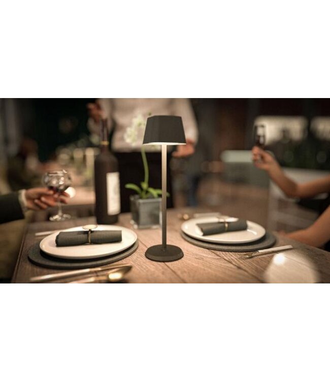 Tafellamp Georgina | LED | Draadloos | Zwart