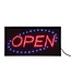 Securit Horeca LED bord | Open | Rood/blauw | 24x48x2cm