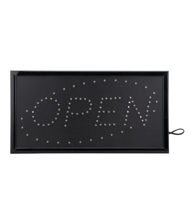 Horeca LED bord | Open | Rood/blauw | 24x48x2cm