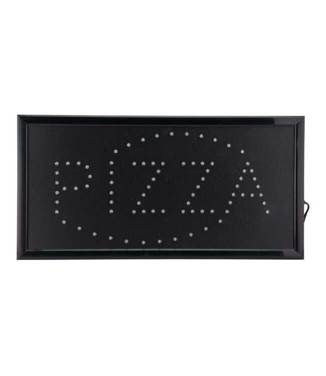 Horeca LED bord | Pizza | Rood/blauw | 24x48x2cm