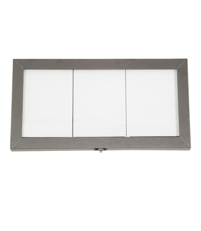 Menukast | LED verlichting | 3x A4 | Wandmodel | 38,6x71,7x7,4cm