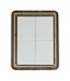 Informatiebord Glass Star | 4x A4 | Walnoot | Glasplaat | 74,4x57x3cm