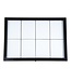 Securit Informatiedisplay met LED verlichting | Black Star XXL | 8x A4 | Incl. adapter | 92x5,5x67cm
