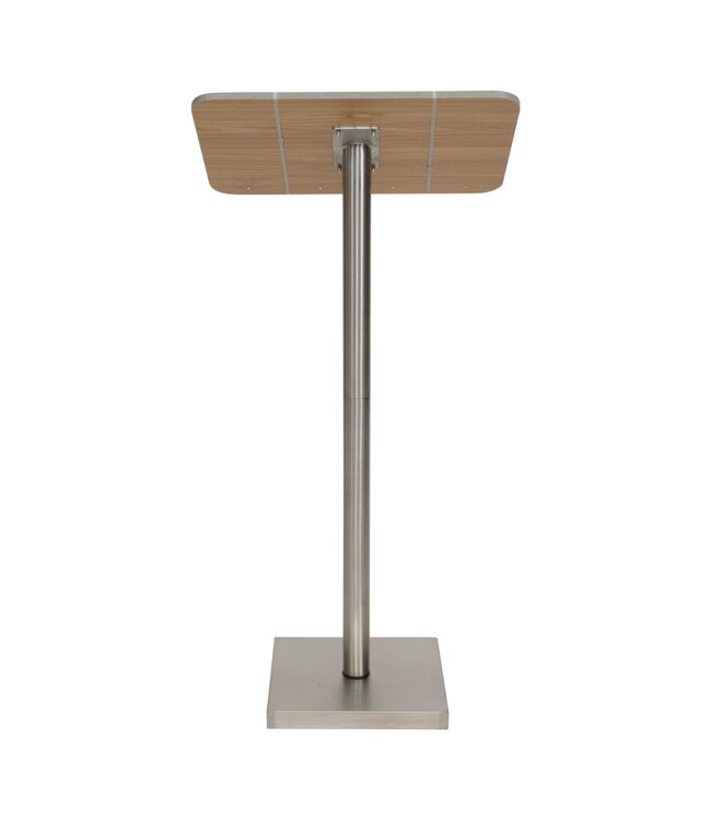 Informatiebord | Staand | RVS/hout | 113,7x54,2x36,7cm