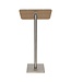 Informatiebord | Staand | RVS/hout | 113,7x54,2x36,7cm