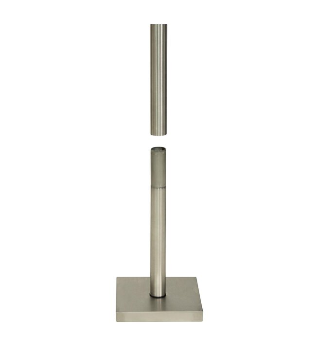 RVS Standaard voor informatiebord | 90x27x27cm