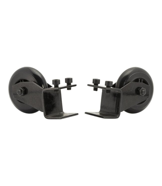 Wielenset voor informatieborden | Zwart | RVS