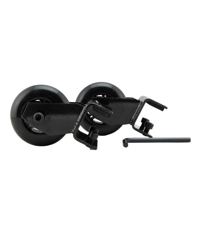 Wielenset voor informatieborden | Zwart | RVS